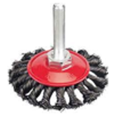 Maxsell MBK-7375 Circular Knotted Wire Brush 3" with 1/4 Shank | MaxSell by KHM Megatools Corp.